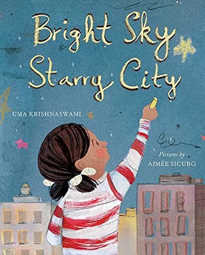 Bright sky, starry city