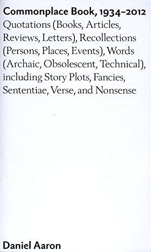 Commonplace Book, 1934-2012