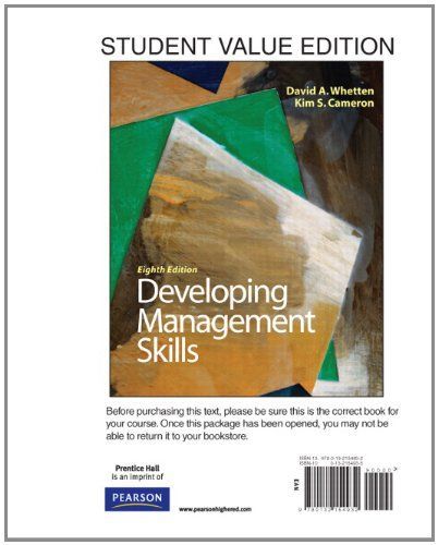 Developing Management Skills, Student Value Edition