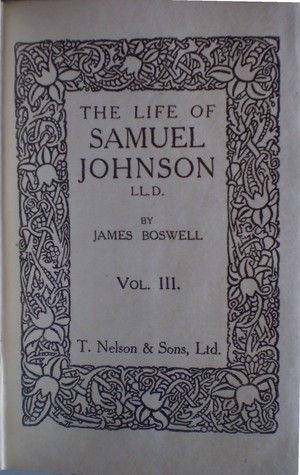 The Life of Samuel Johnson LL.D. Vol 3