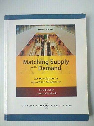 Matching Supply with Demand