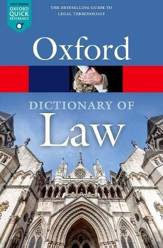 A dictionary of law