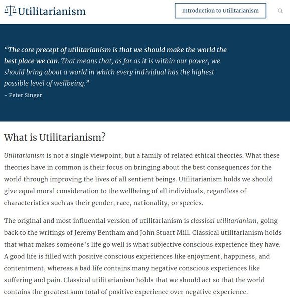 Utilitarianism