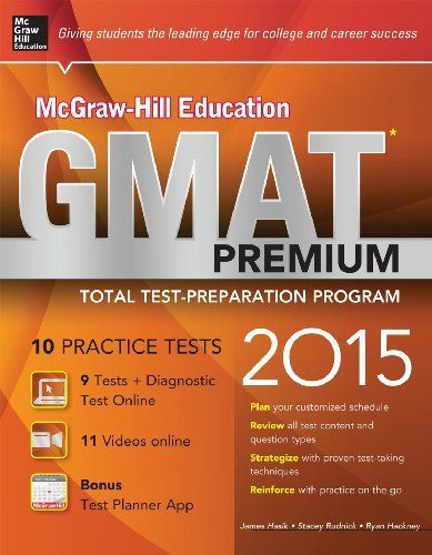 Mcgraw Hill Education GMAT premium 2015