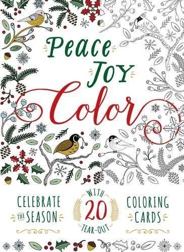 Peace Joy Colour Colouring Cards