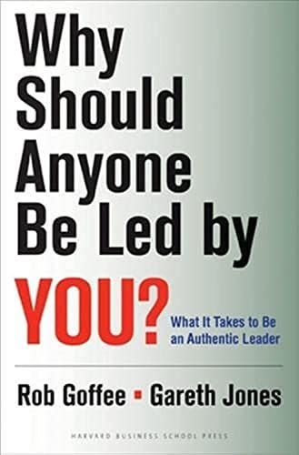 Why should anyone be led by you?