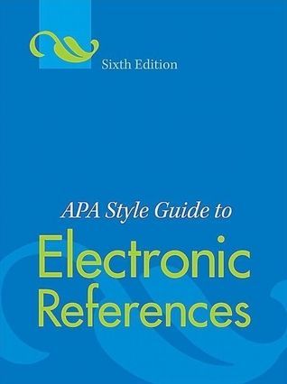 APA Style Guide to Electronic References