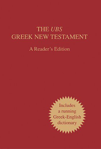 Ubs Greek New Testament a Reader's Edition