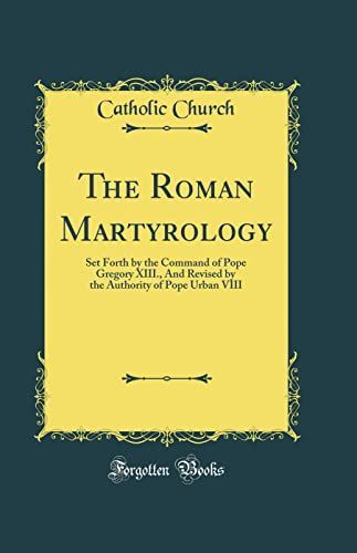 The Roman Martyrology