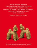 Bedeutende Objekte und persönliche Besitzstücke aus der Sammlung von Lenore Doolan und Harold Morris, darunter Bücher, Mode und Schmuck