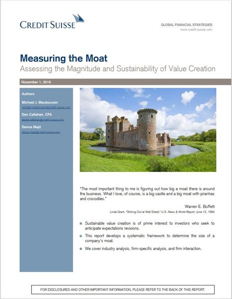 Measuring the Moat. Assessing the Magnitude and Sustainability of Value Creation