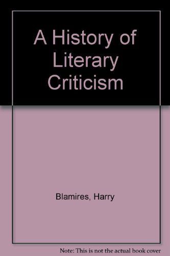 A History of Literary Criticism