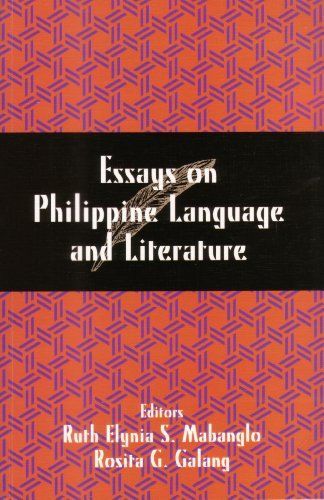 Essays on Philippine language and literature