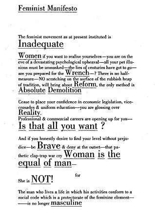 The Feminist Manifesto