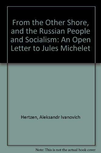 From the Other Shore, and the Russian People and Socialism