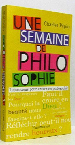 Une semaine de philosophie