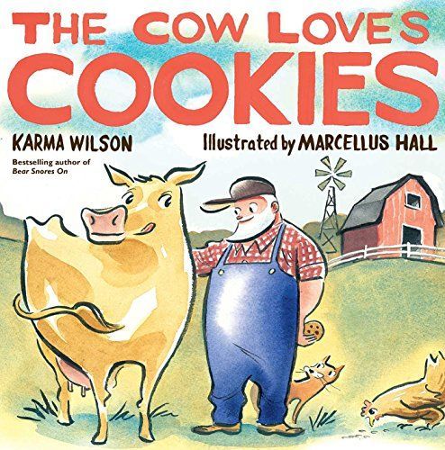 The cow loves cookies