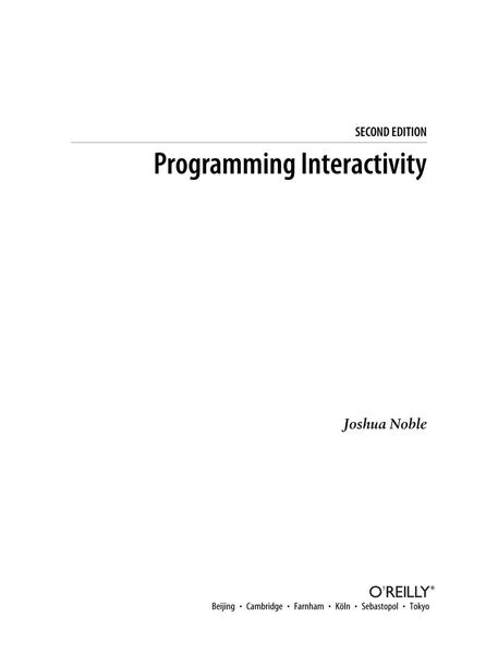 Programming Interactivity