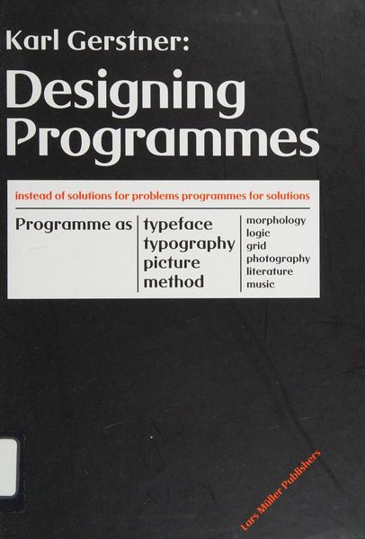 Designing Programmes