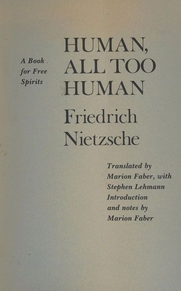 Human, all too human