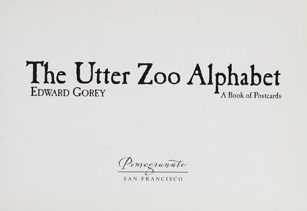 The Utter Zoo Alphabet