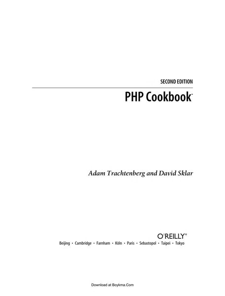 PHP Cookbook