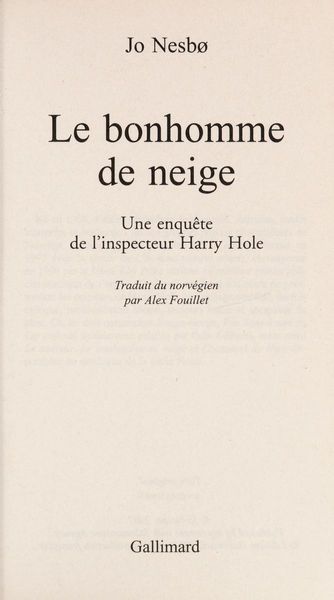 Le bonhomme de neige