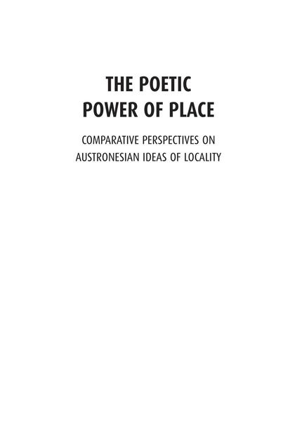 The Poetic Power of Place