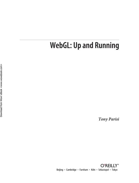 WebGL: Up and Running