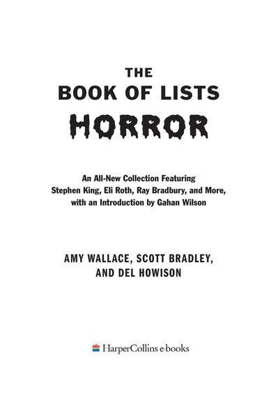 The Book of Lists: Horror