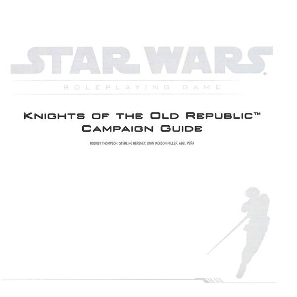 Knights of the Old Republic Campaign Guide