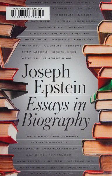 Essays in Biography