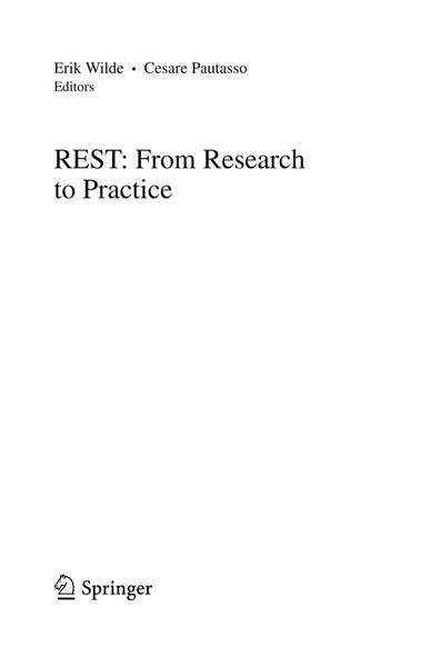 REST: From Research to Practice