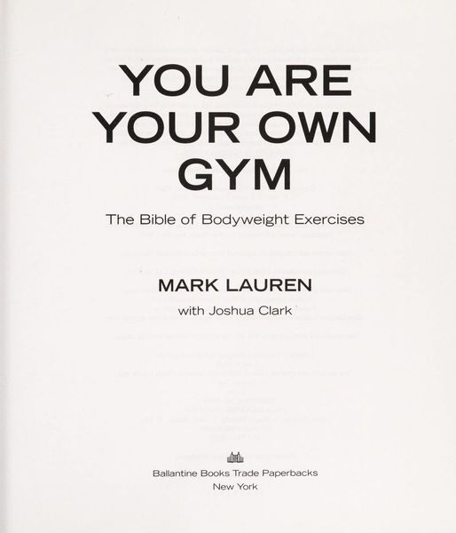 You Are Your Own Gym