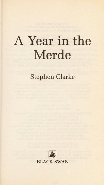 A Year in the Merde