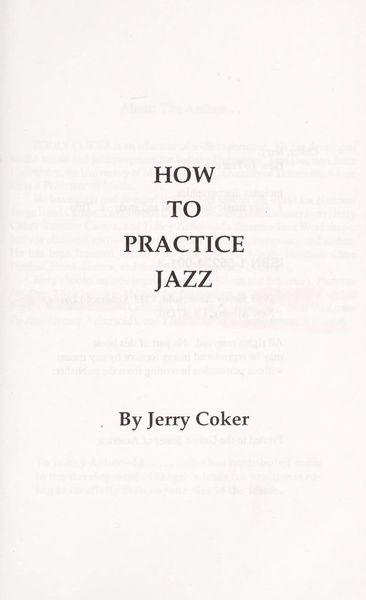 How to practice jazz