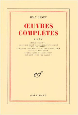 Oeuvres complètes, tome 4