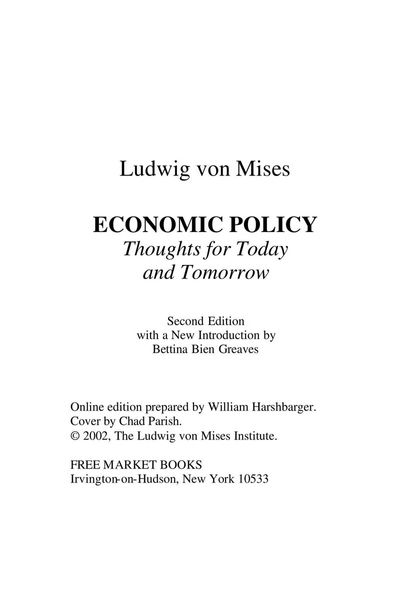 Economic Policy
