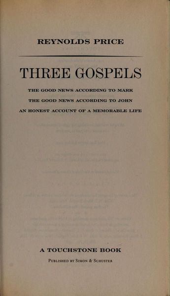 The three Gospels