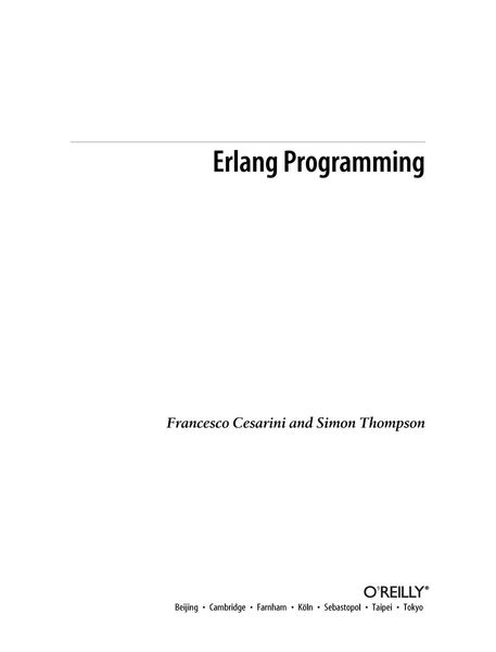 Erlang programming