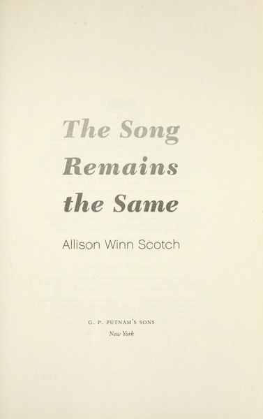 The song remains the same