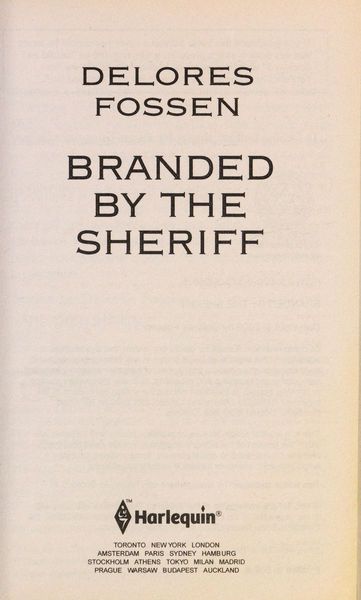 Branded by the sheriff