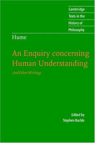 Hume: An Enquiry concerning Human Understanding