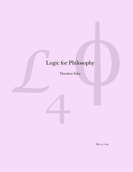 Logic for philosophy