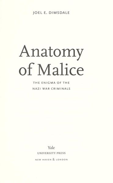 Anatomy of malice