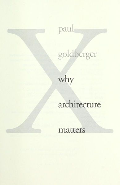 Why architecture matters