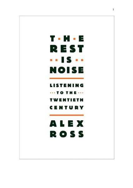 The rest is noise