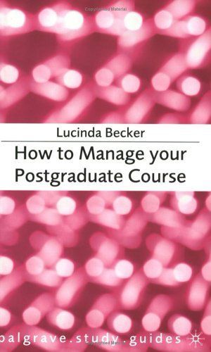 How to Manage Your Postgraduate Course