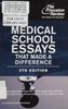 Medical school essays that made a difference