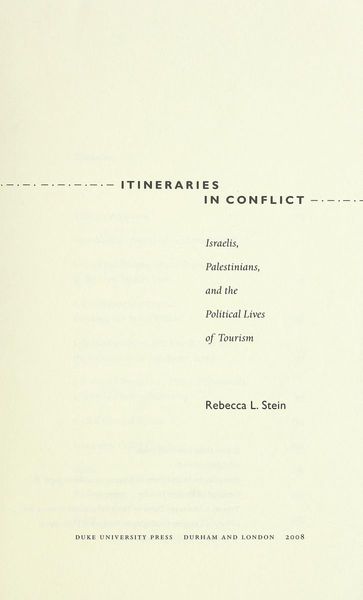 Itineraries in conflict